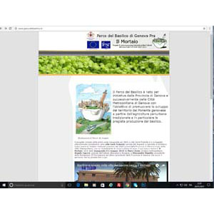 	Parco del Basilico: Website, homepage	